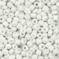 Seed beads 8/0 (3mm) Bright white pearl